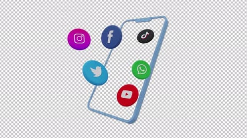 Ícones de mídia social - 4K