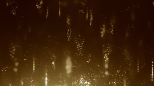 Golden Sparkling Particles Falling Loop Background