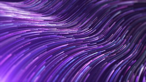 Purple Particle Lines Flow