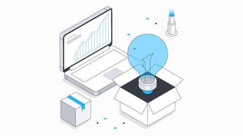 Innovation Isometric Animation Alpha Channel