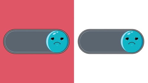 Pack Of a Slide Emoji On Alpha And White Loop