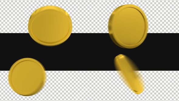 Spinning 3D Gold Coin Seamless Loop, Elements Motion Graphics ft. gold ...