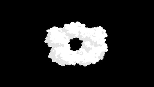 Abstract Smoke Cloud Burst Transition