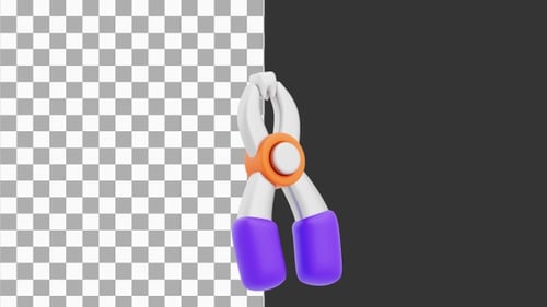 3D Animation of Dental Extraction Forceps | Alpha Channel