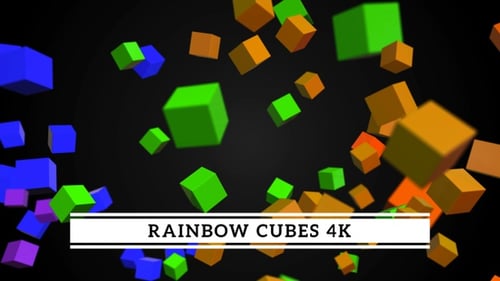 4K Rainbow Cubes