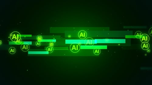 Abstract AI Digital Technology Background Loop Animation