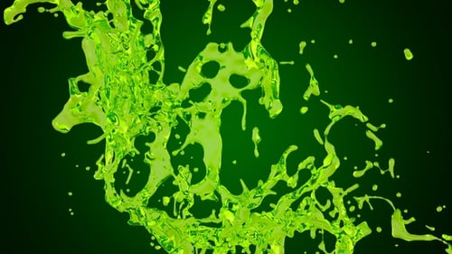 Green Water Splash