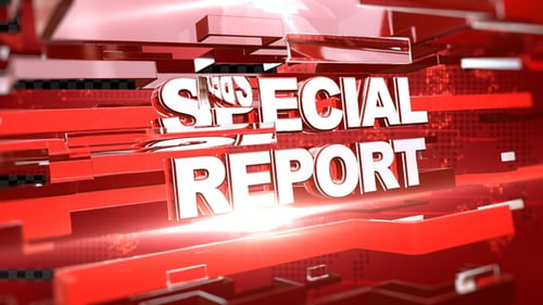 Futuristic Red Special Report Broadcast Title Reveal