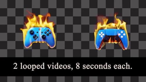 Pack de manettes de jeu Burning On Alpha Loops
