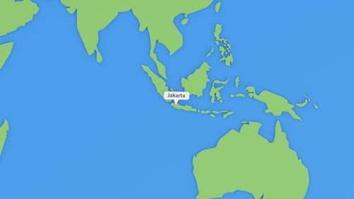 3D Animated Map Zoom and Location Pin Drop