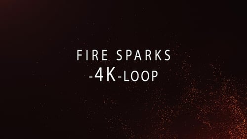 Abstract Glowing Fire Particles Background Animation