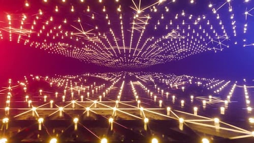 Abstract Animated Background With Light