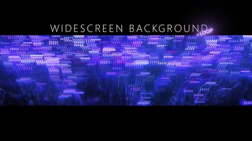 Glitch Blue Widescreen-Hintergrundschleife