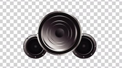 Speaker Loop Alpha Channel HD