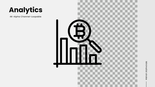 Minimalist Bar Graph Analytics with Bitcoin Magnifying Glass