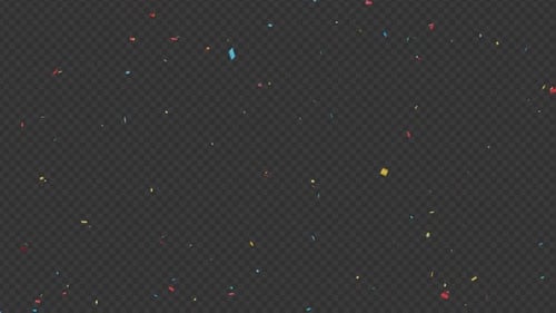 Confetti Explosion and Falling Alpha 1080p