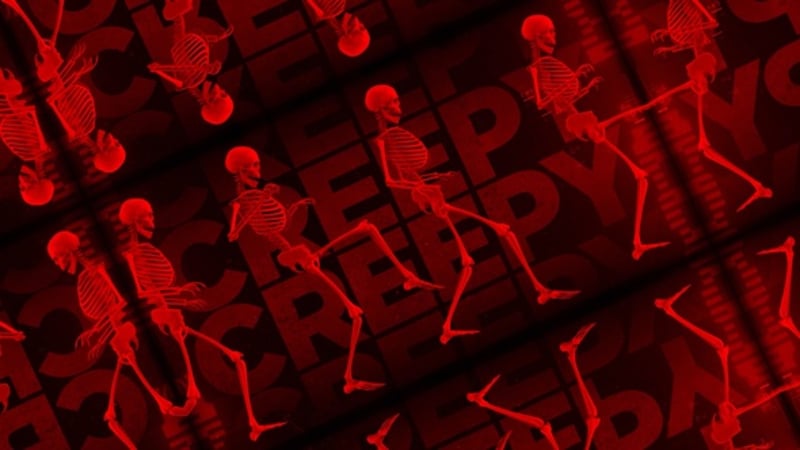 Skeleton Creeping Walk Cycle Loop 01, Elements Motion Graphics ft ...