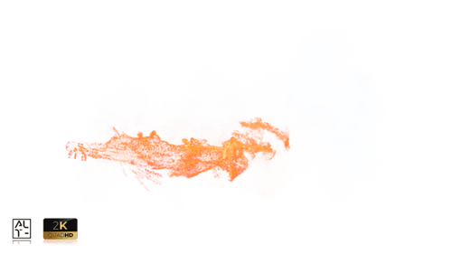 Realistic Fire Burst and Smoke Dissipation Element