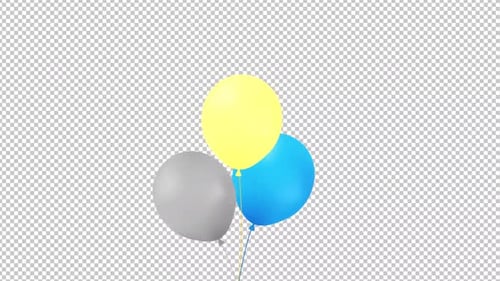 Party Balloon alpha channel 1080p