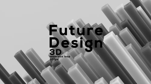 Abstract Geometric Blocks Grayscale Motion Background