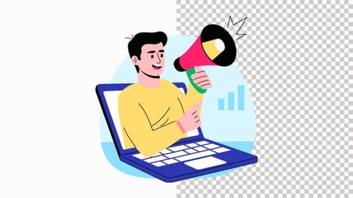 Online Promotion And Branding Animation Alpha Channel