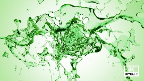 Green Water Splash