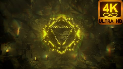 Engraved ancient stone solar plexus chakra Manipura 3d trippy vj loop background texture 120 bpm