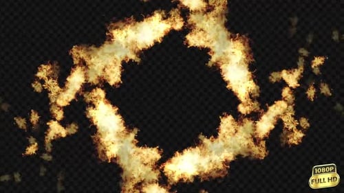 Dynamic Fiery Ring Transition or Reveal