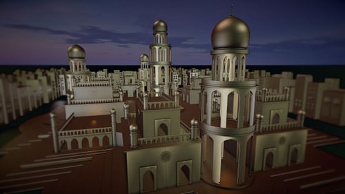 Mosque On The Top Of City