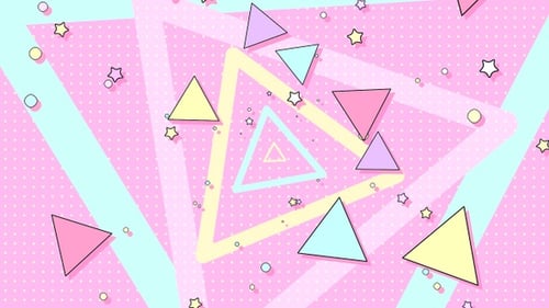 Colorful Triangles Pop