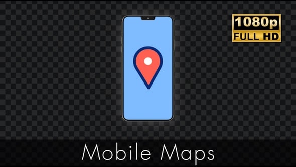 Mobile Maps, Elements Motion Graphics ft. gps & map - Envato