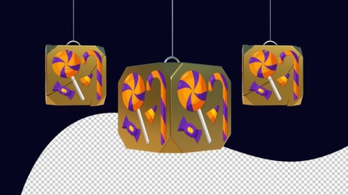 Rotating Halloween Candy Ornament