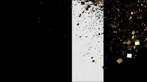 Sparkling Gold Confetti Stream For Festive Occasions