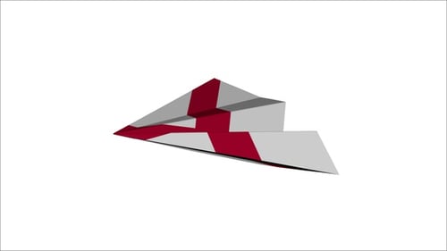 Minimalist Paper Airplane Flight Animation for Travel and Communication