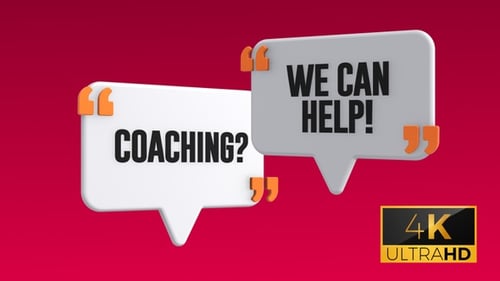 3D Animated Speech Bubble Text Reveal for Corporate Messaging