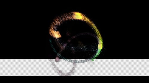 Dynamic Fluid Particle Energy Swirl Animation