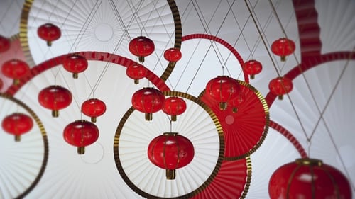 Belle boucle de fond pour décorations de fête en 3D