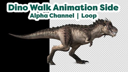 Dinosaur Walk Side Animation