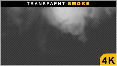Top Side Floating Or Falling White Smoke Fog Or Dust On Transparent Background