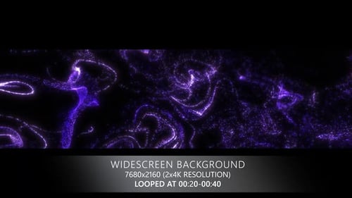 Abstract Glowing Fluid Particle Flow Background Loop