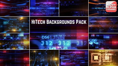 HiTech Backgrounds | Motion Graphics Pack