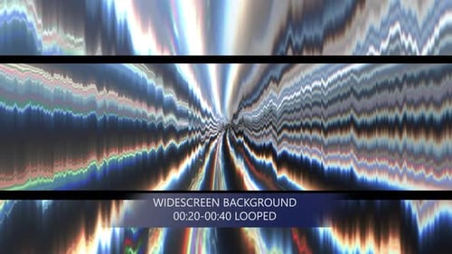 Digital Audio Waveform Glitch Effect Background Loop