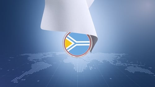 Fabric Reveal of Circular Logo Animation