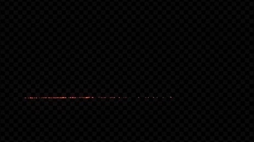 Fiery Spark Particle Line Explosion Reveal