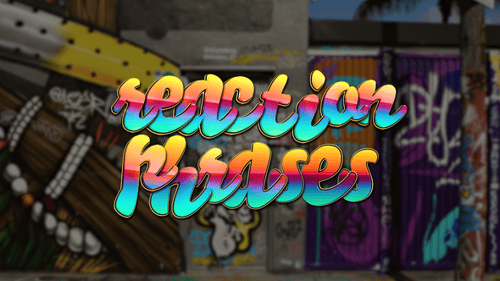 Colorful Reaction Phrases Pack