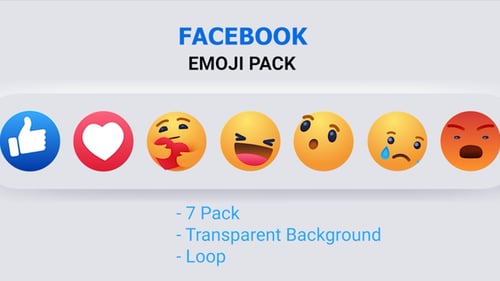 Animated Social Media Reaction Emojis Pack
