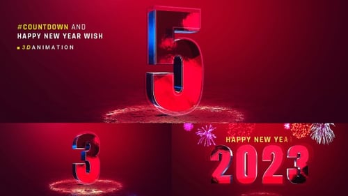 Countdown With Happy New Year Wish V5