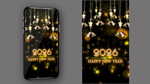 2026 Happy New Year Greetings With Countdown V3