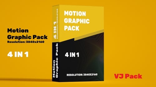 Abstract Glowing Geometric Tunnel VJ Loops Pack