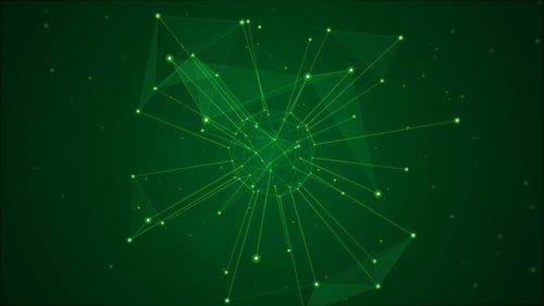 Fondo de plexo de red verde